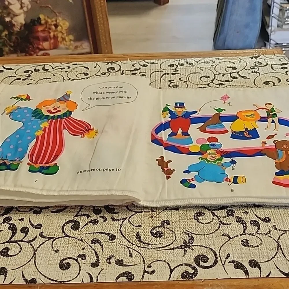 Colorful Clown Print FabricBook.